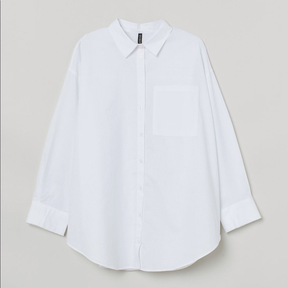 H&M plus oversized buttons down-NWT